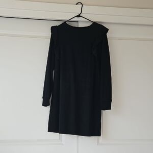 Who What Wear Long Sleeve Black Dress